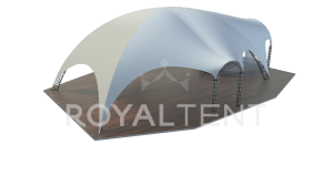Эксклюзивный шатер Субмарина с размерами 36x28 м. вмещает до 350 чел.