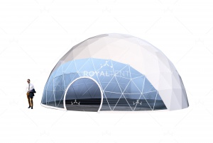 Сферический шатер SPHERE RT113D12 с размерами 12x12 м. вмещает до 46 чел.