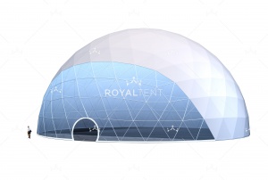 Сферический шатер SPHERE RT706D30 с размерами 30x30 м. вмещает до 353 чел.