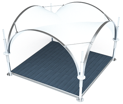 Арочный шатер ARCH EVENT RT25/5 с размерами 5x5 м. вмещает до 12 чел.