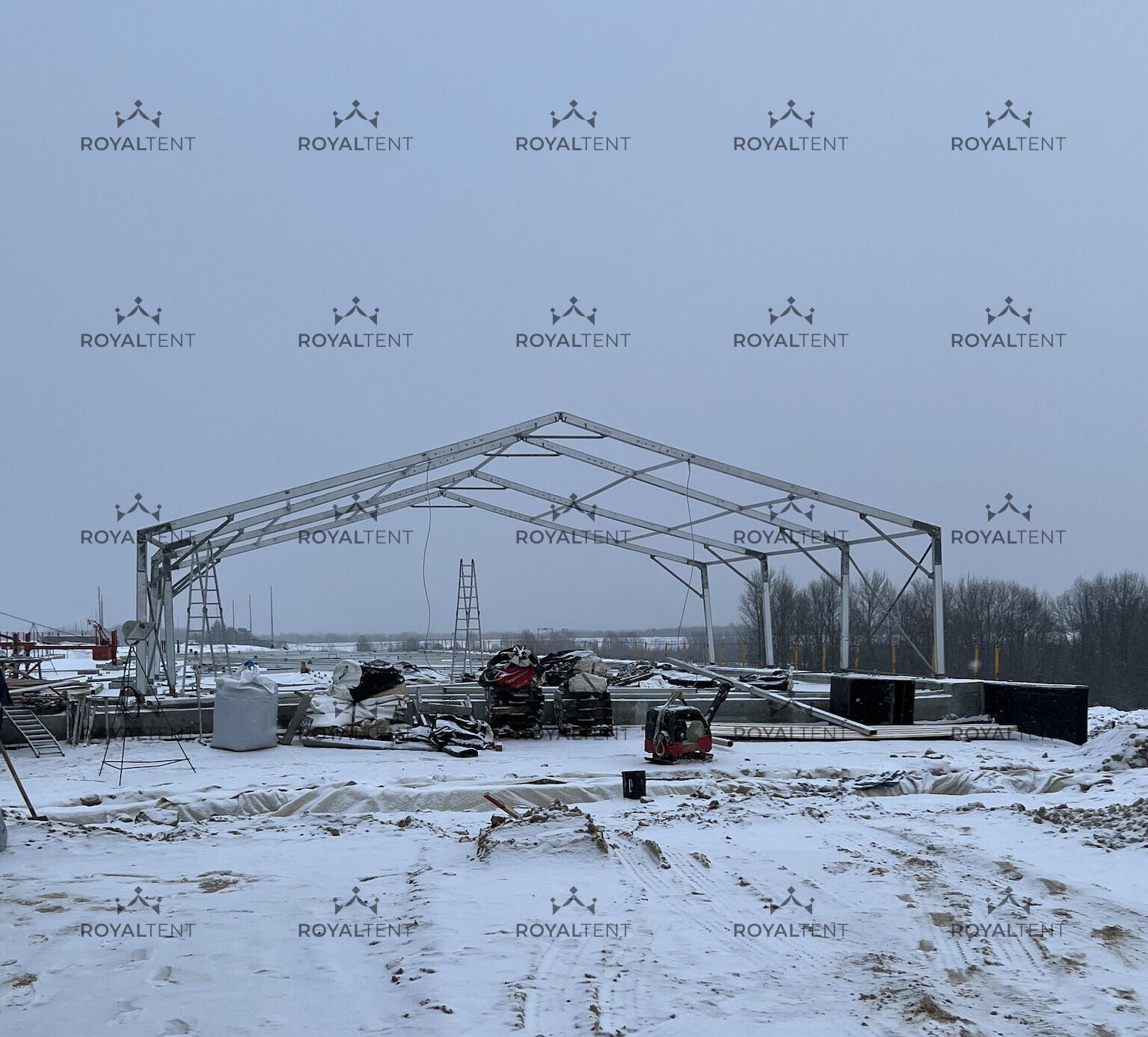 Продажа ангара для проведения строительных работ в зимний период на базе Классический шатер CLASSIC EVENT RT225/15/5, г. Муром