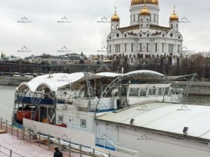 Установка эксклюзивного шатра на корабле «Ватель», г. Москва.