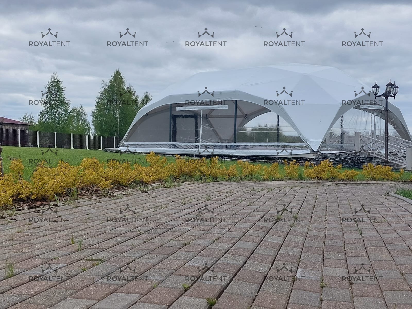 Аренда деревянного шатра WOOD RT 150/5/10 для гольф-клуба в Нижнем Новгороде