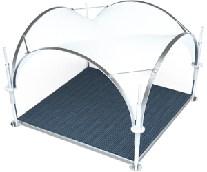 Арочный шатер ARCH EVENT RT12/3,5 с размерами 3.5x3.5 м. вмещает до 6 чел.