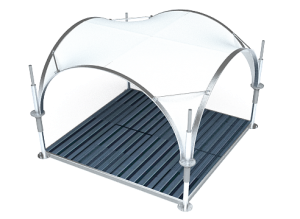 Арочный шатер ARCH EVENT RT25/5 2 с размерами 5x5 м. вмещает до 12 чел.