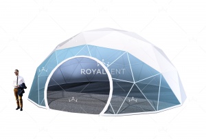 Сферический шатер SPHERE RT78D10 с размерами 10x10 м. вмещает до 39 чел.