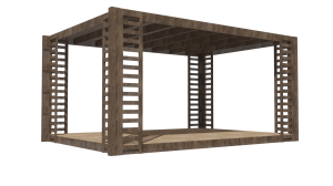 RT Wood Cube 24/6x4 с размерами 4x6 м. вмещает до 18 чел.