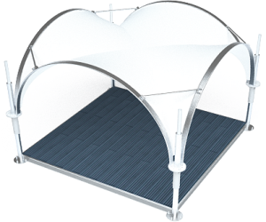 Арочный шатер ARCH EVENT RT12/3,5 с размерами 3.5x3.5 м. вмещает до 6 чел.