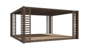 RT Wood Cube 36/6x6 с размерами 6x6 м. вмещает до 18 чел.