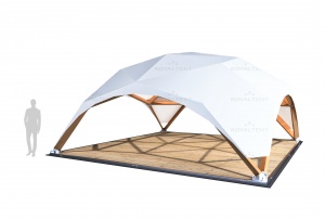 Деревянный шатер WOOD RT 36/6 с размерами 6x6 м. вмещает до 24 чел.