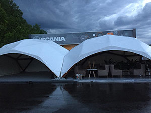 Деревянные шатры для кафе в Дмитрове