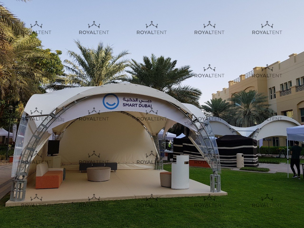 Арочные шатры для WOW2018 в г. Дубай