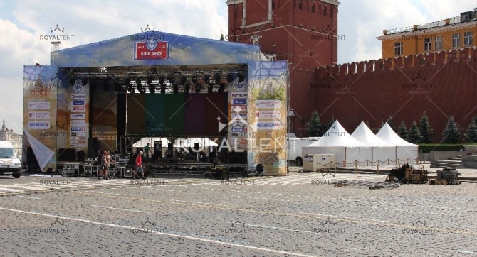 Аренда арочных шатров для проведения ралли «Шёлковый путь», Москва.