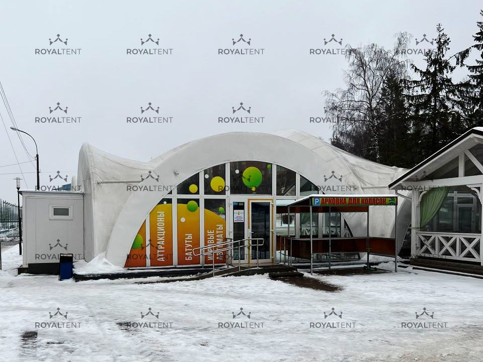 Строительство круглогодичного шатра для детского развлекательного центра