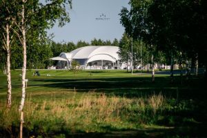 Установка арочных шатров для гольф-клуба «Южный Урал», г. Челябинск