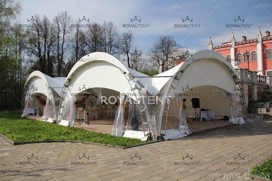 Продажа арочного шатра для проведения мероприятий на территории усадьбы Марфино.