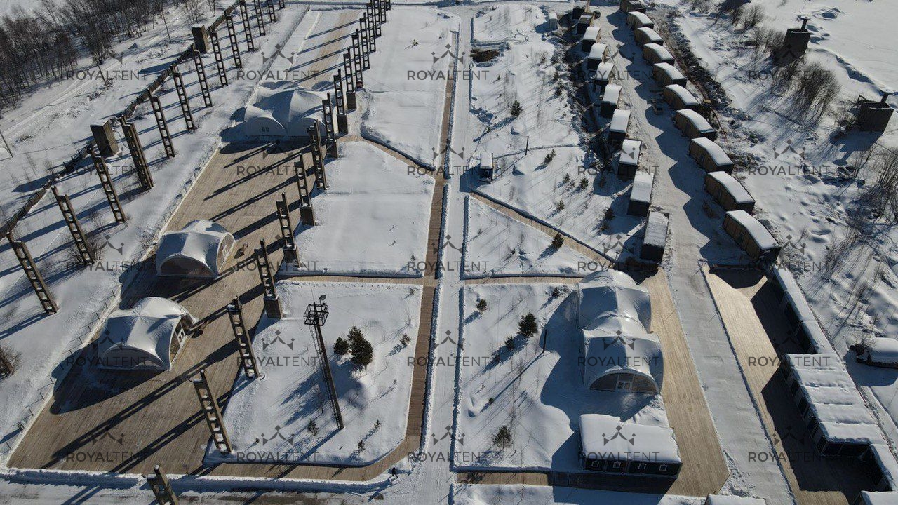 Установка комплекса зимних шатров в г. Байкальск