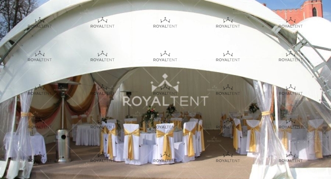 Продажа арочного шатра для проведения мероприятий на территории усадьбы Марфино.