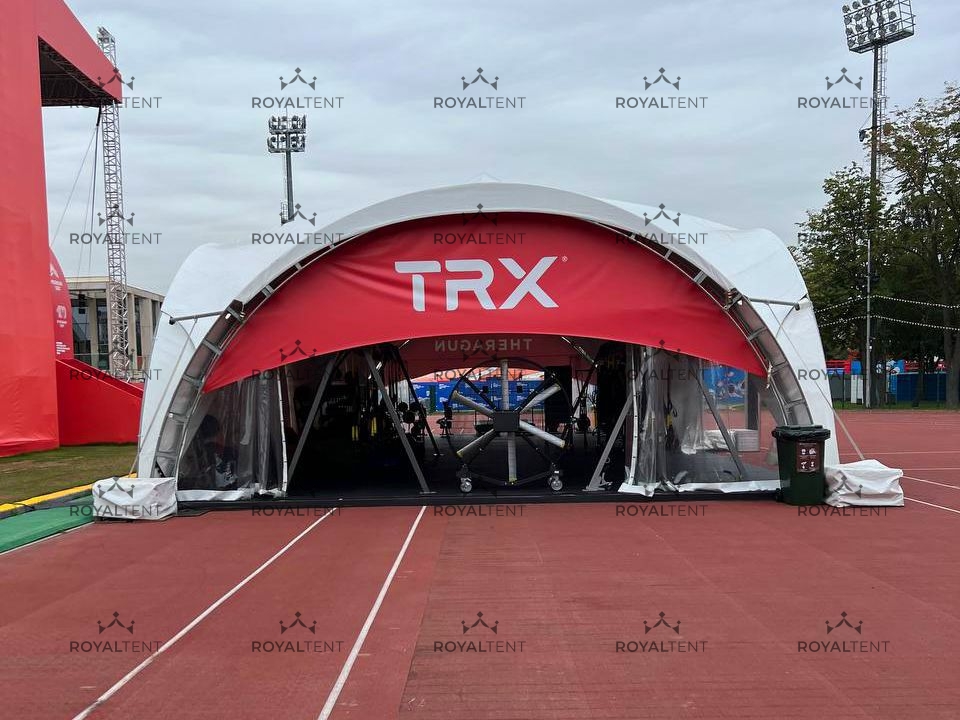  Тентовые шатры ARCH DUNE RT100/10 для спортивных мероприятий в Лужниках. 